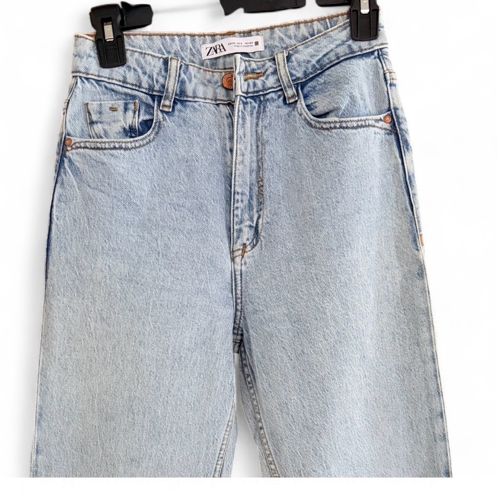 Zara Women's Denim Straight Leg Jeans